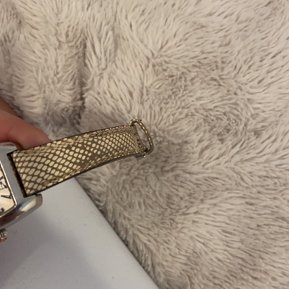 Silver Michele Mini Urban Watch With Python Band - image 6